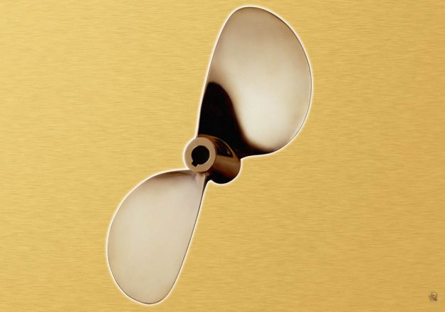 Produzione eliche in alluminio colore blue - Eliche Radice