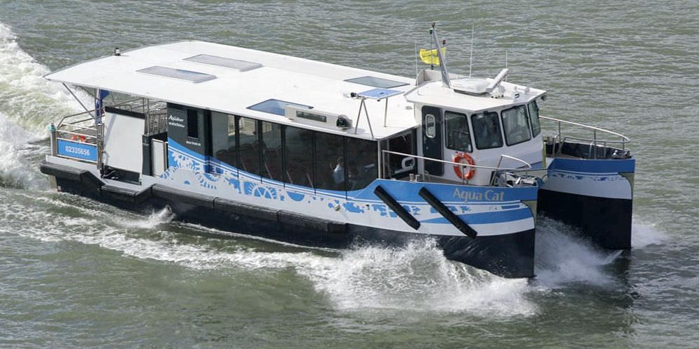 water cat catamaran passenger ferry rotterdam port shiyard h2x France