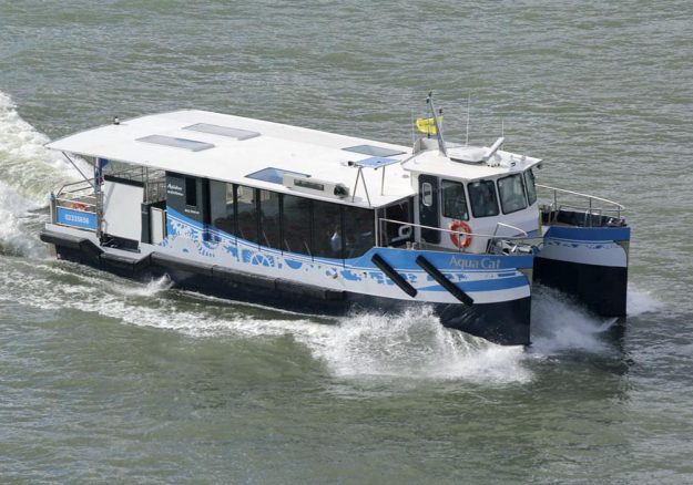 water cat catamaran passenger ferry rotterdam port shiyard h2x France